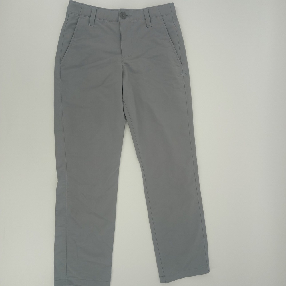 Under Armour Boys Gray Loose Golf Pants Performance Trousers 1290353 Size 10